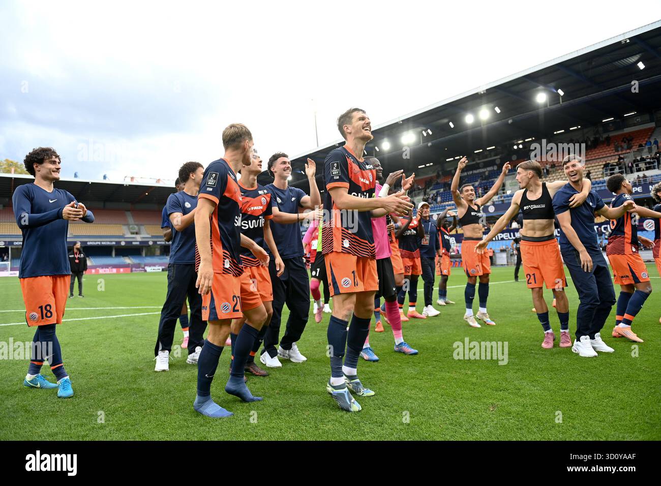 Maillot De Gardien MONTPELLIER HSC (MHSC) Porté Par LECOMTE N°40 - Coupe De La Ligue 2018, Taille L Nike