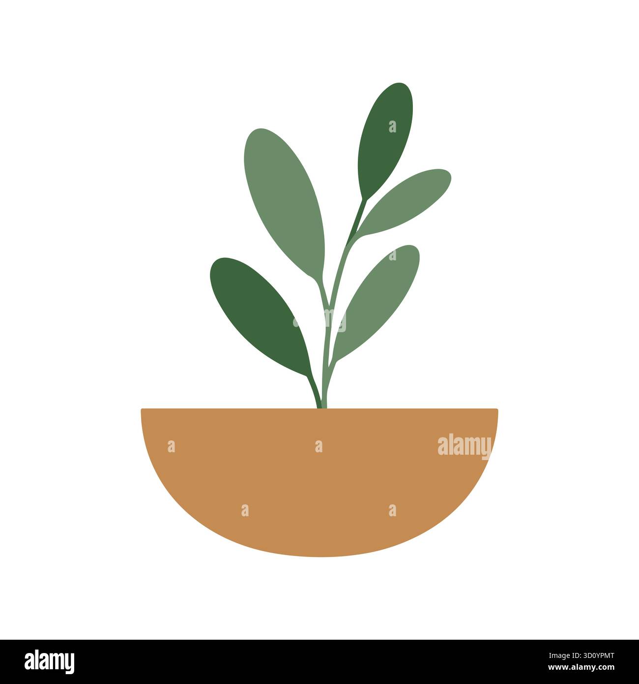 Plamt Image Vector Plant flat design Stock Vector Images - Alamy