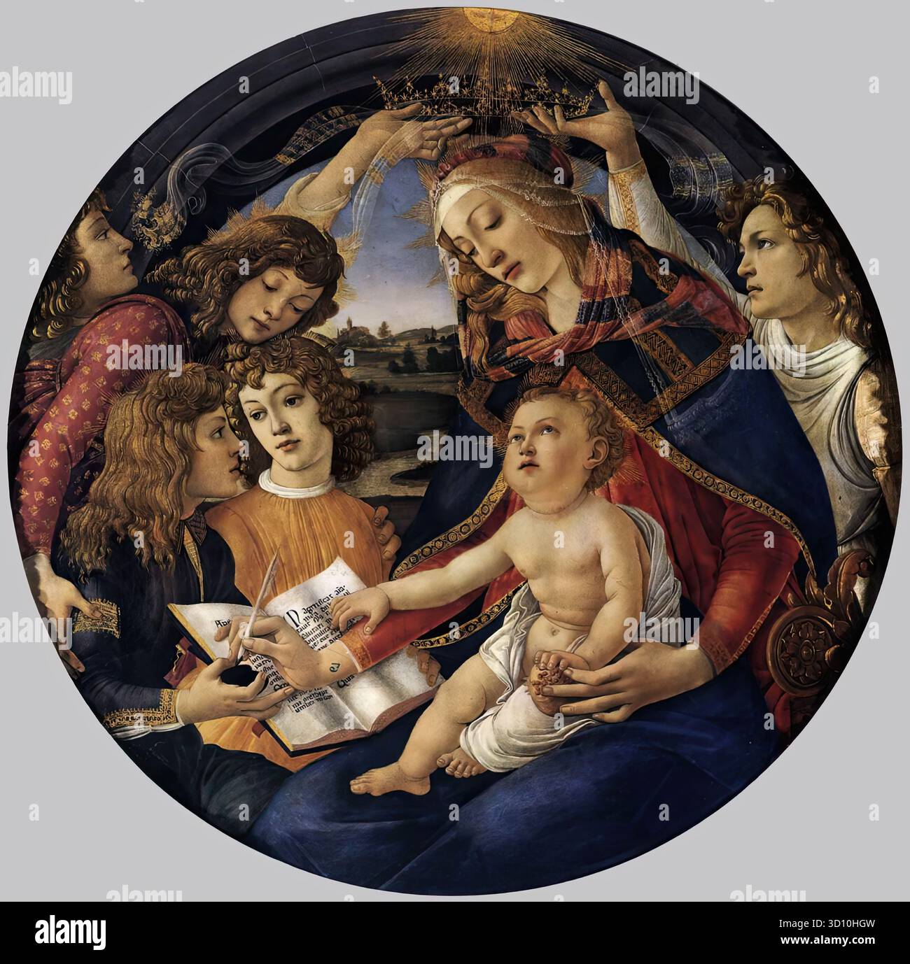 BOTTICELLI, Sandro (b. 1445, Firenze, d. 1510, Firenze) Madonna of the ...