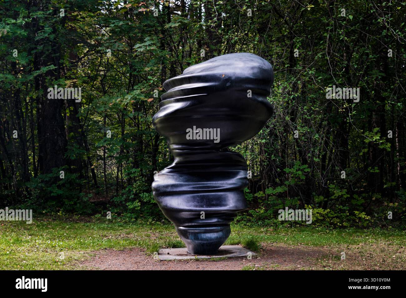 Oslo, Norway - September 12, 2025: Ekebergparken, a public sculpture park, Cast Glances, 2002 by Tony Cragg Stock Photo