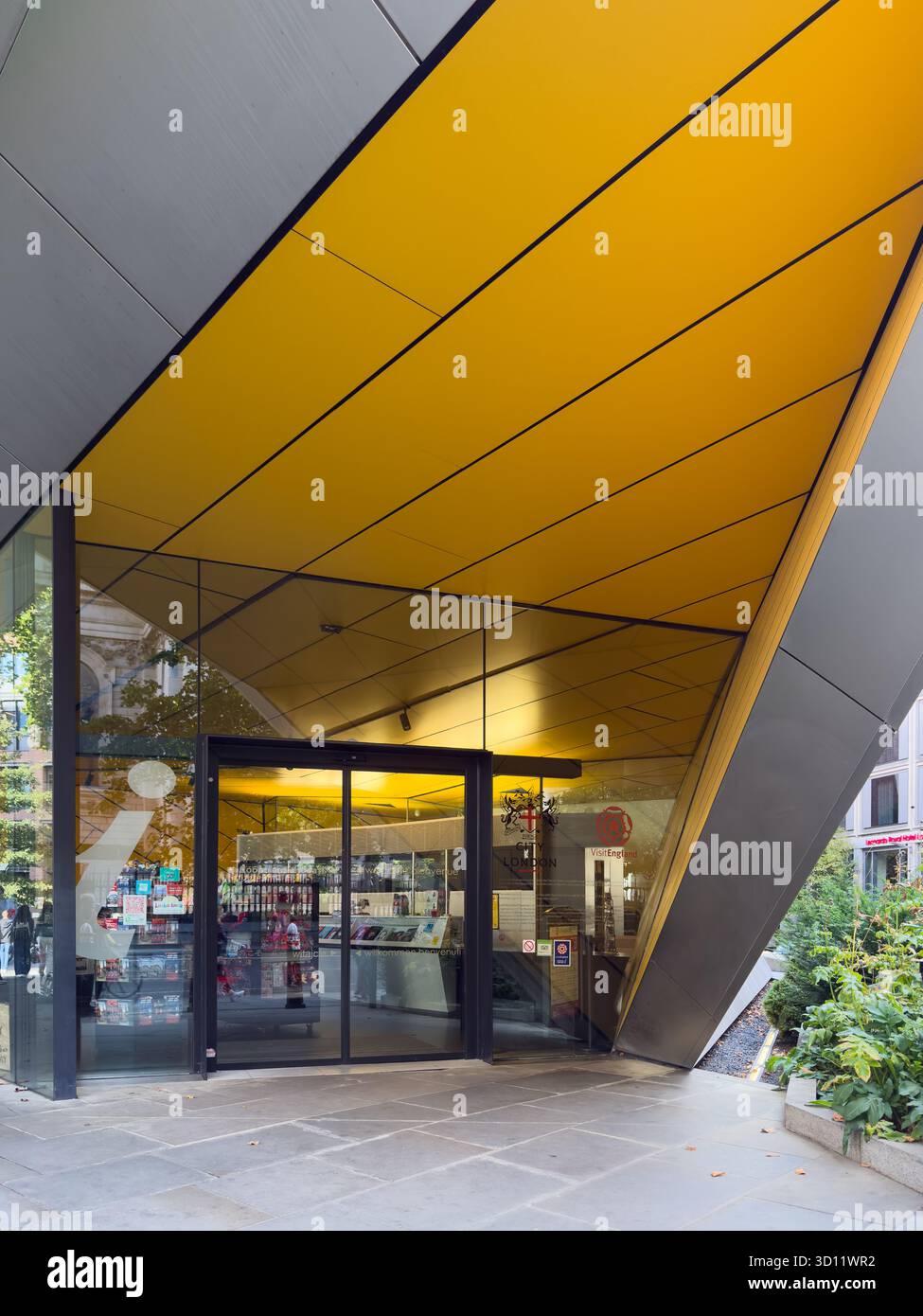 London, UK - August 20, 2025; City of London Information Center in closeup Stock Photo