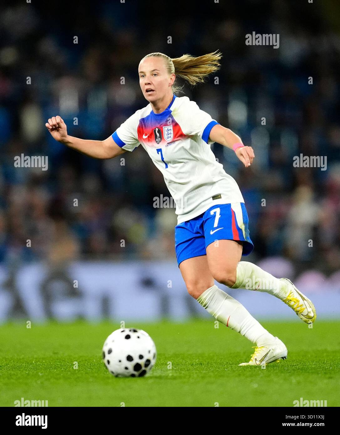 England's Beth Mead during the international friendly match at Etihad ...