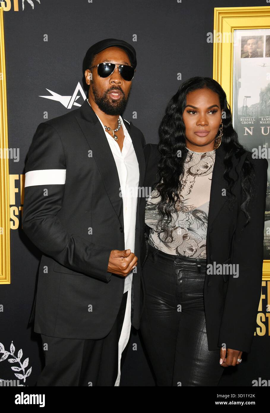 HOLLYWOOD, CALIFORNIA - OCTOBER 24: (L-R) RZA and Talani Rabb at the ...