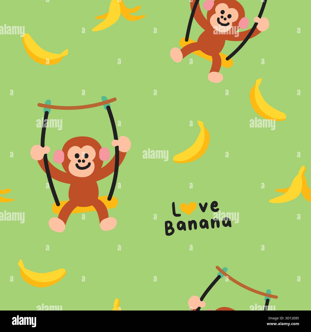 Cute Animal Design Pattern Set Stock Vector