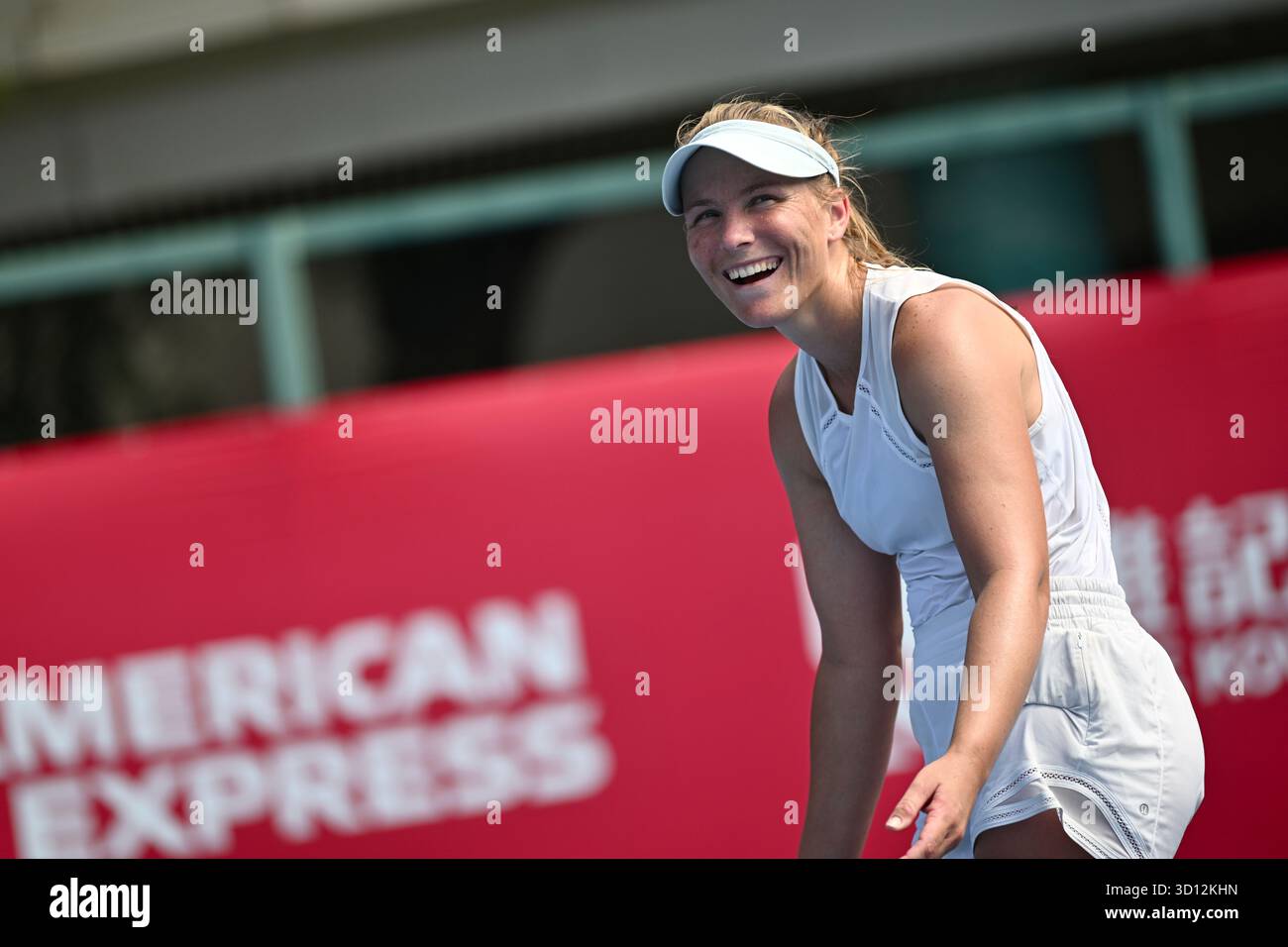Maddison Inglis, an Australian woman's tennis player during the WTA250 qualifying on October 26, 2025 in Hong Kong. (Photo by Kobe Li/Nexpher Images) Stock Photo