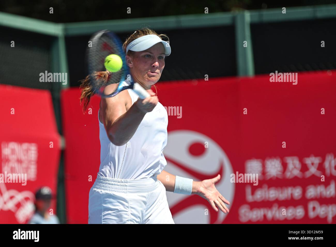 Maddison Inglis, an Australian woman's tennis player during the WTA250 qualifying on October 26, 2025 in Hong Kong. (Photo by Kobe Li/Nexpher Images) Stock Photo