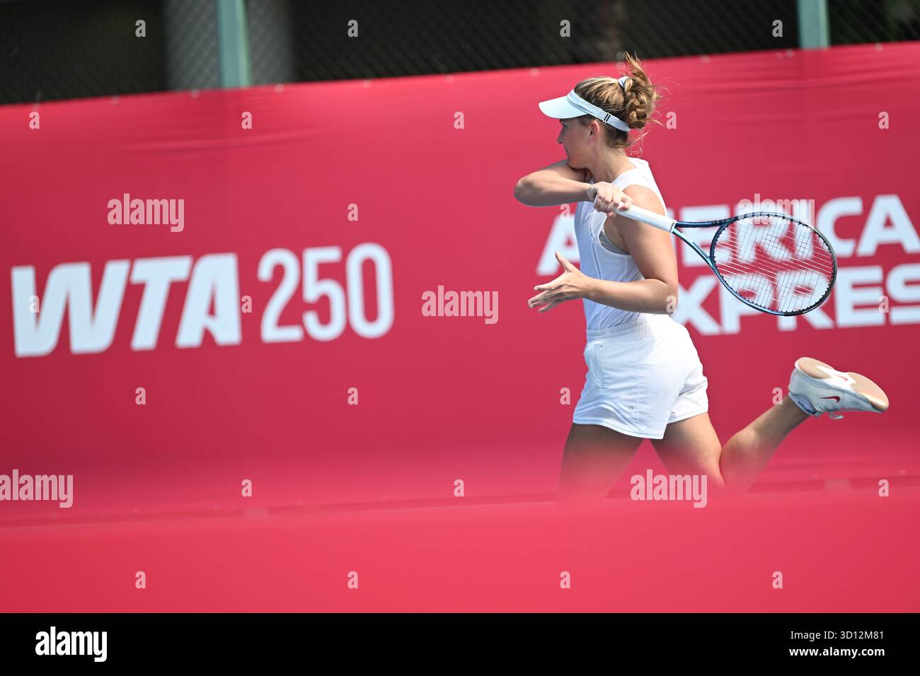 Maddison Inglis, an Australian woman's tennis player during the WTA250 qualifying on October 26, 2025 in Hong Kong. (Photo by Kobe Li/Nexpher Images) Stock Photo