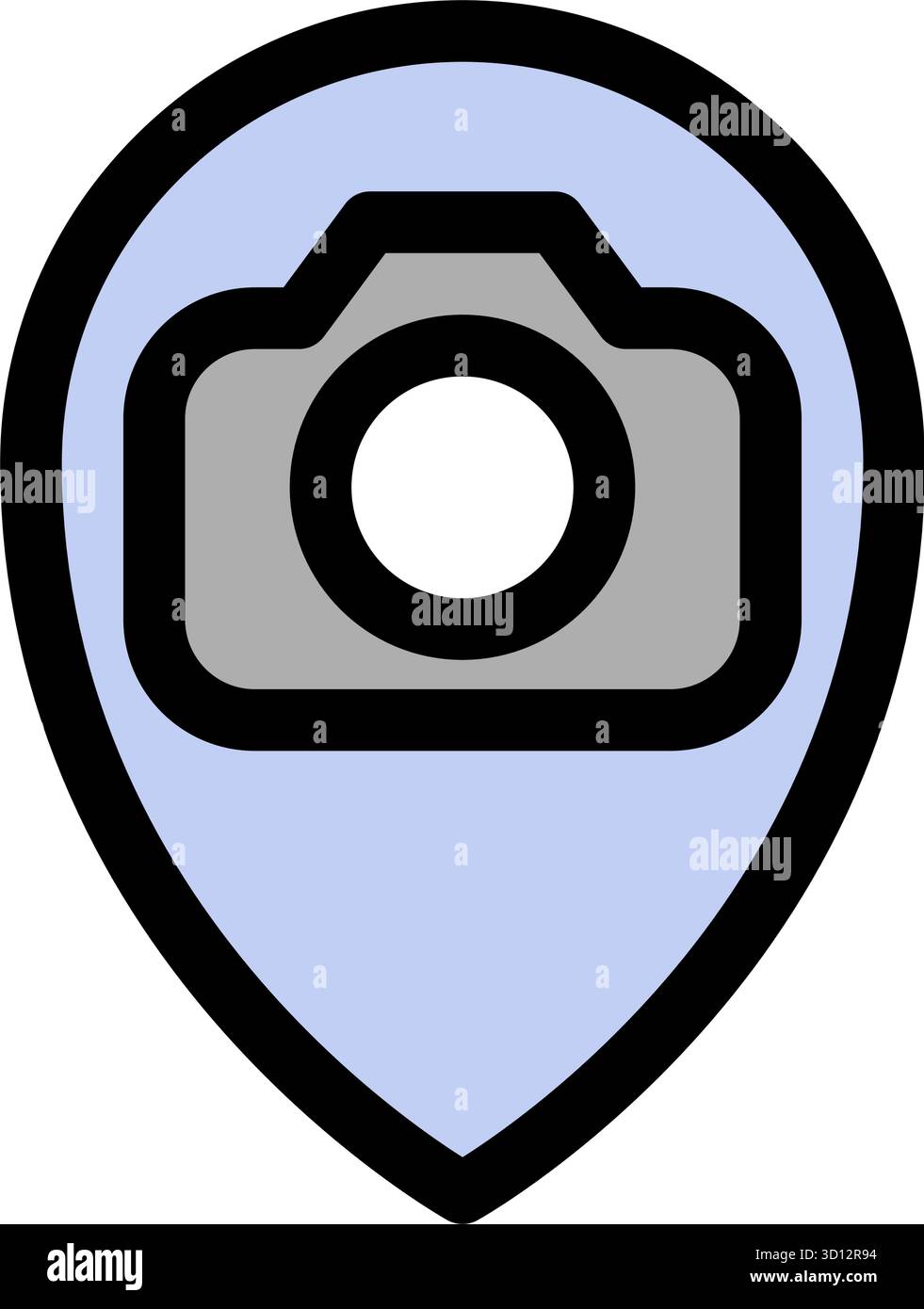 Map pin symbol camera icon hi-res stock photography and images - Alamy