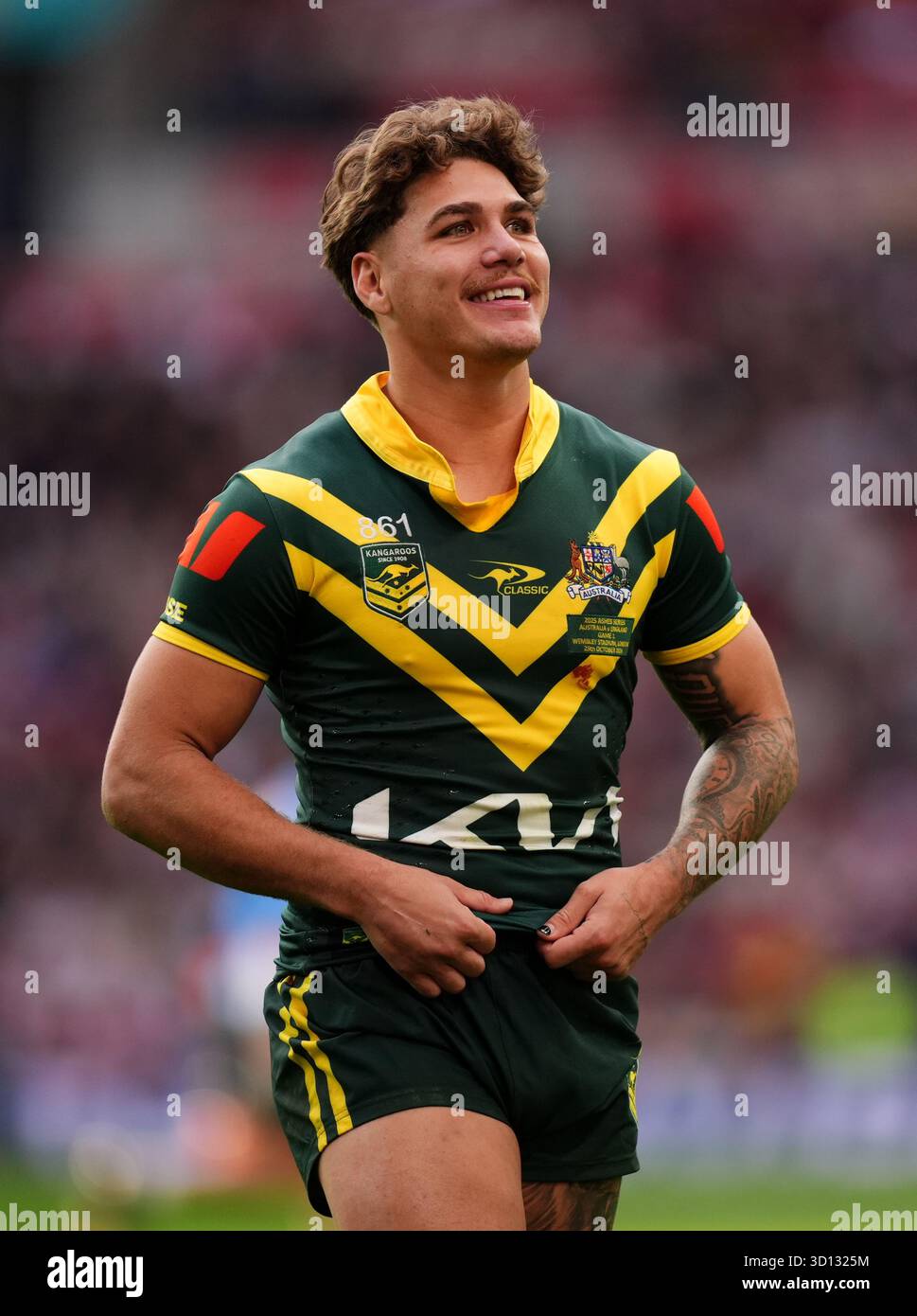 Australian Rugby Reece Australia's Reece Walsh during the ABK Beer Ashes Series match at ...