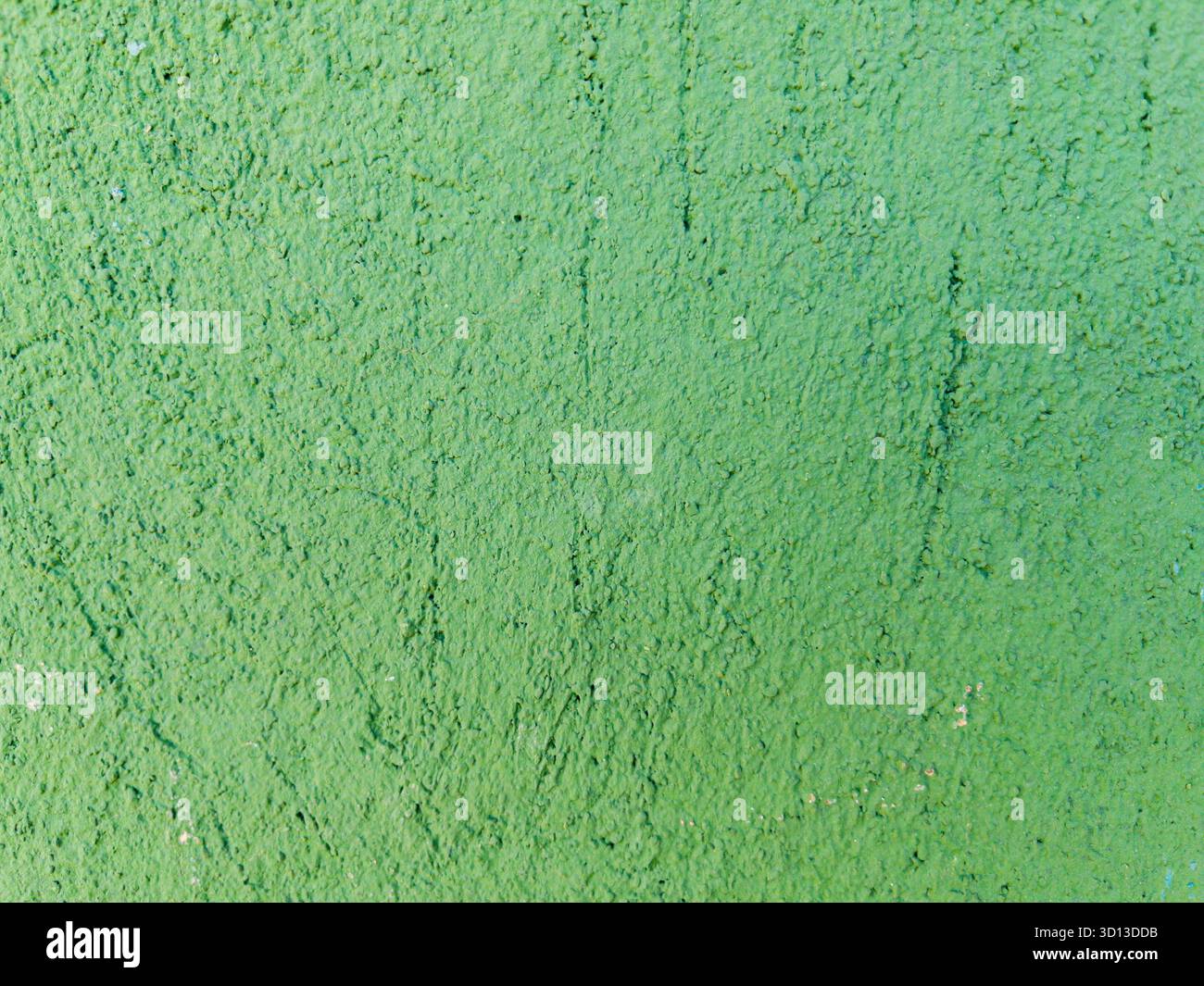Green painted wall texture rough surface background Stock Photo