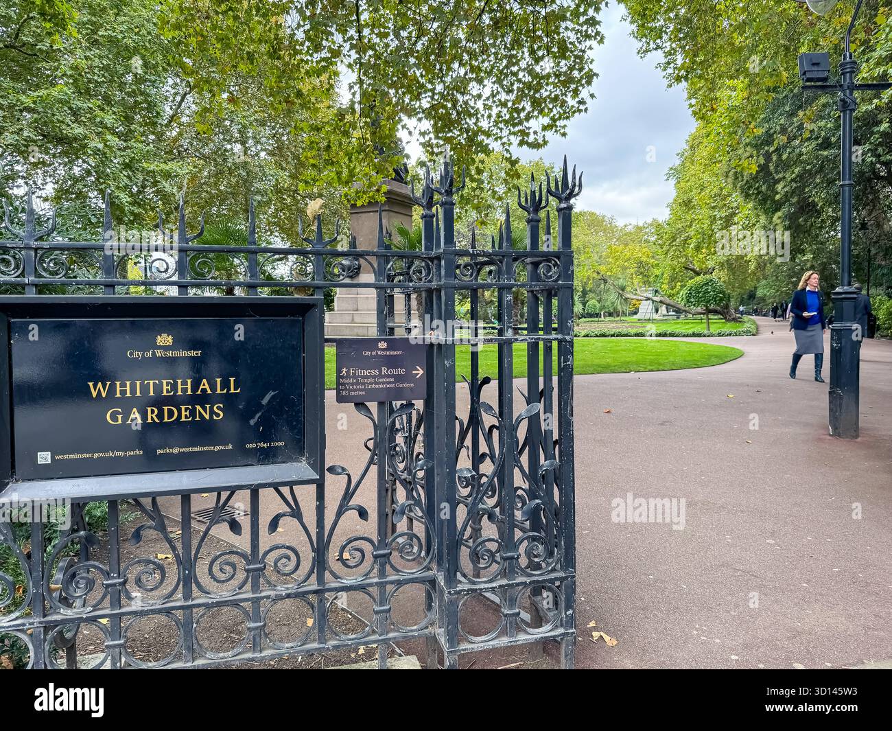 Whitehall Gardens, London - Smartphone Captured Stock Image