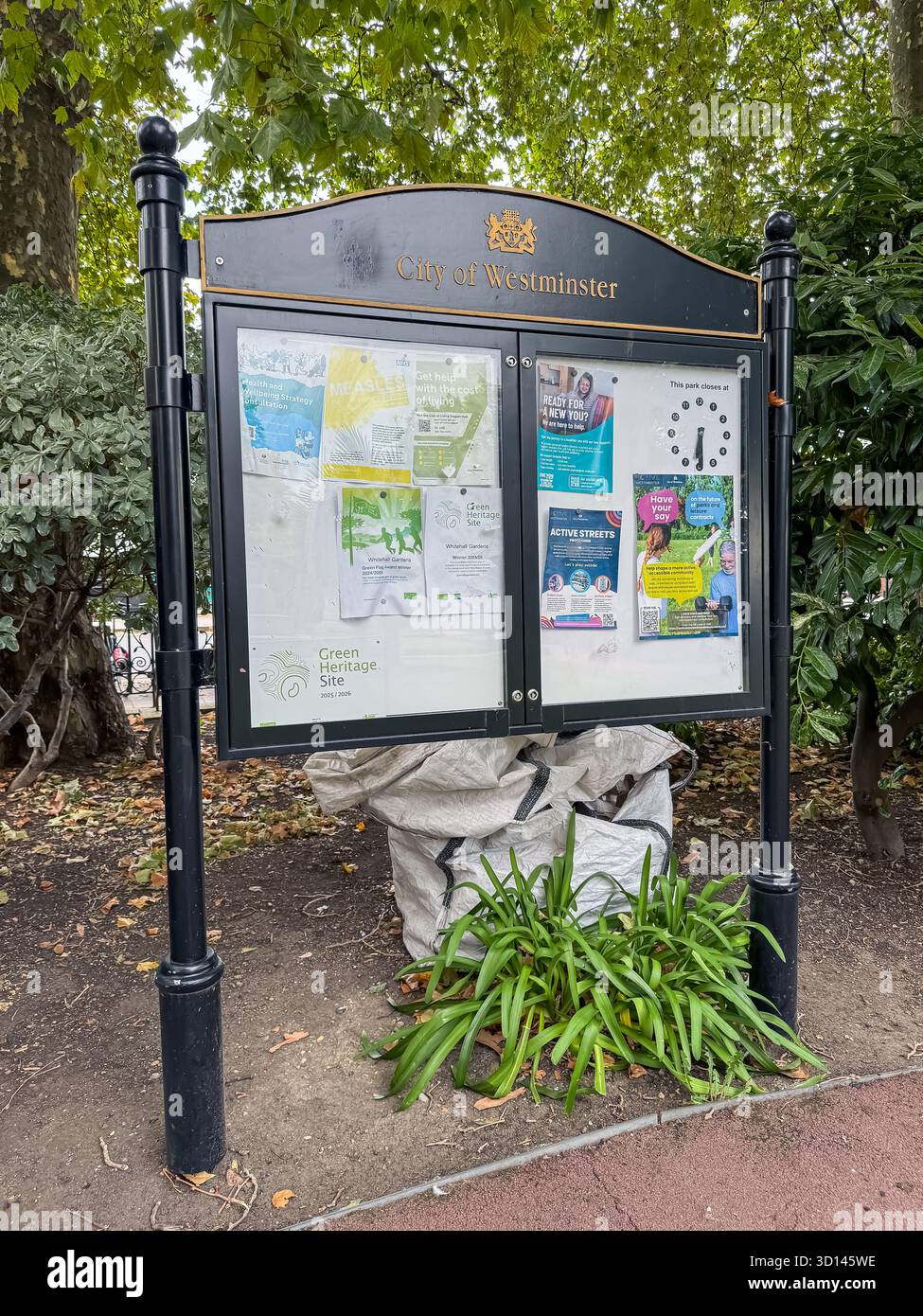 Whitehall Gardens, London - Smartphone Captured Stock Image