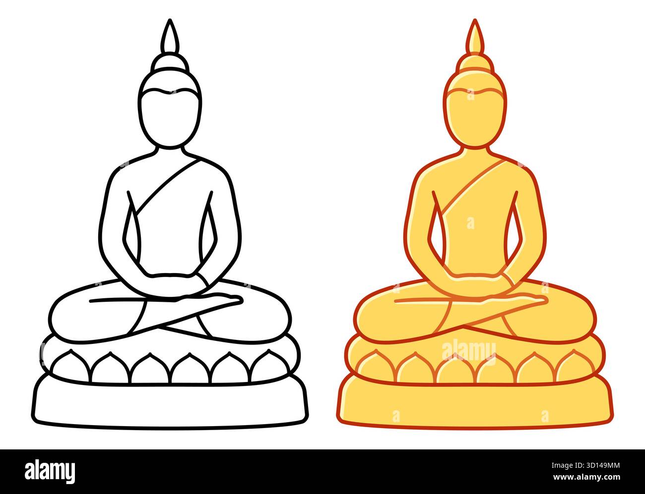 Golden line art Cut Out Stock Images \u0026 Pictures - Alamy, image size:1300x997