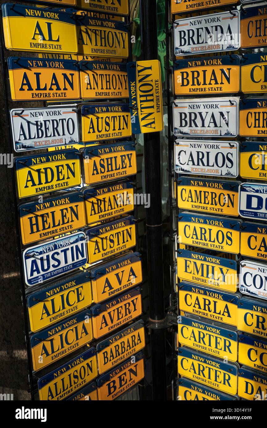 First name personalized mini souvenir license plates on sale at a shop ...