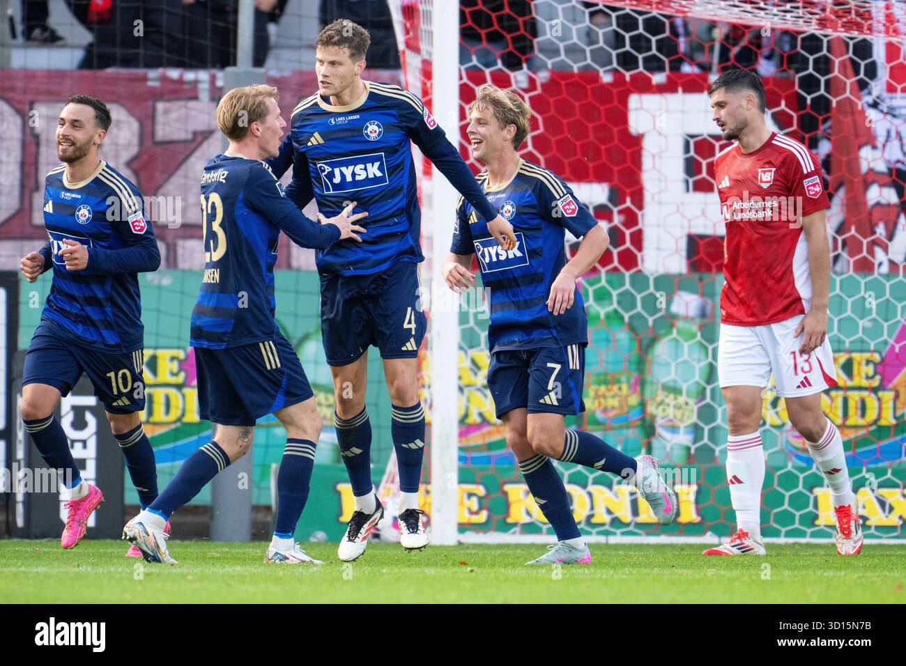 Vejle Denmark 26th Oct 2025 Pedro Ganchas Has Just Scored 1 2 And 