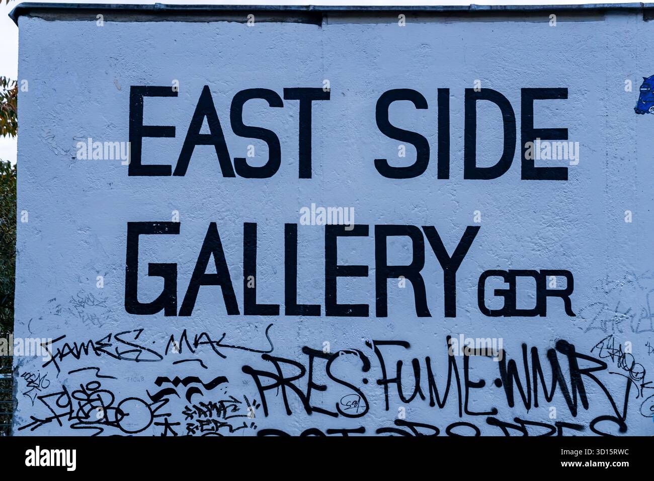 Editorial Close-up image of the iconic “East Side Gallery GDR ...