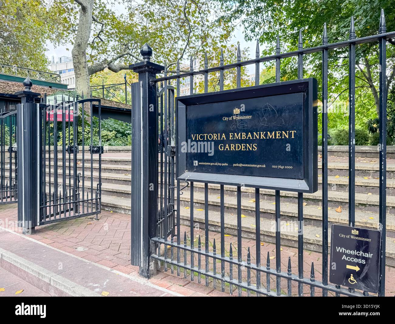 Victoria Embankment Gardens, London - Smartphone Captured Stock Image