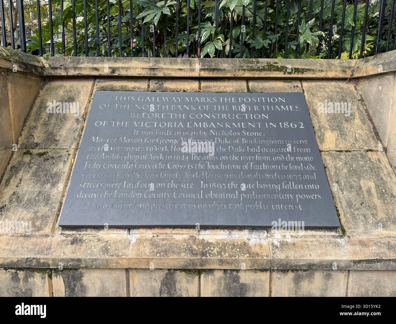 Victoria Embankment Gardens, London - Smartphone Captured Stock Image