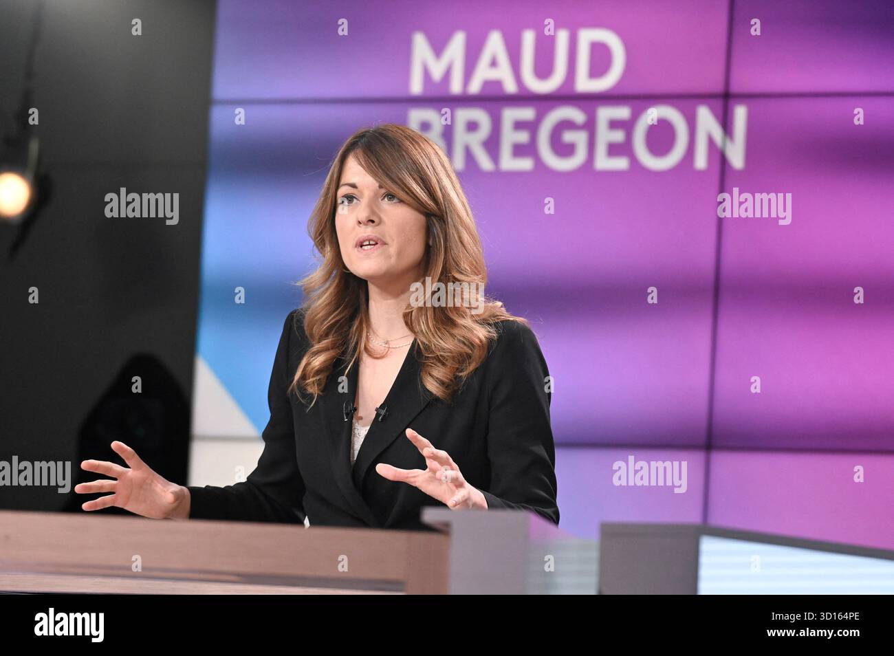 French Government Spokesperson Maud Bregeon Poses For Pictures Ahead Of French Government Spokesperson Maud Bregeon Poses For Pictures Ahead Of