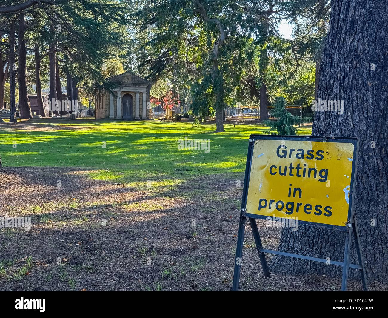 Hanwell Cemetery, Ealing, London - Smartphone Captured Stock Image