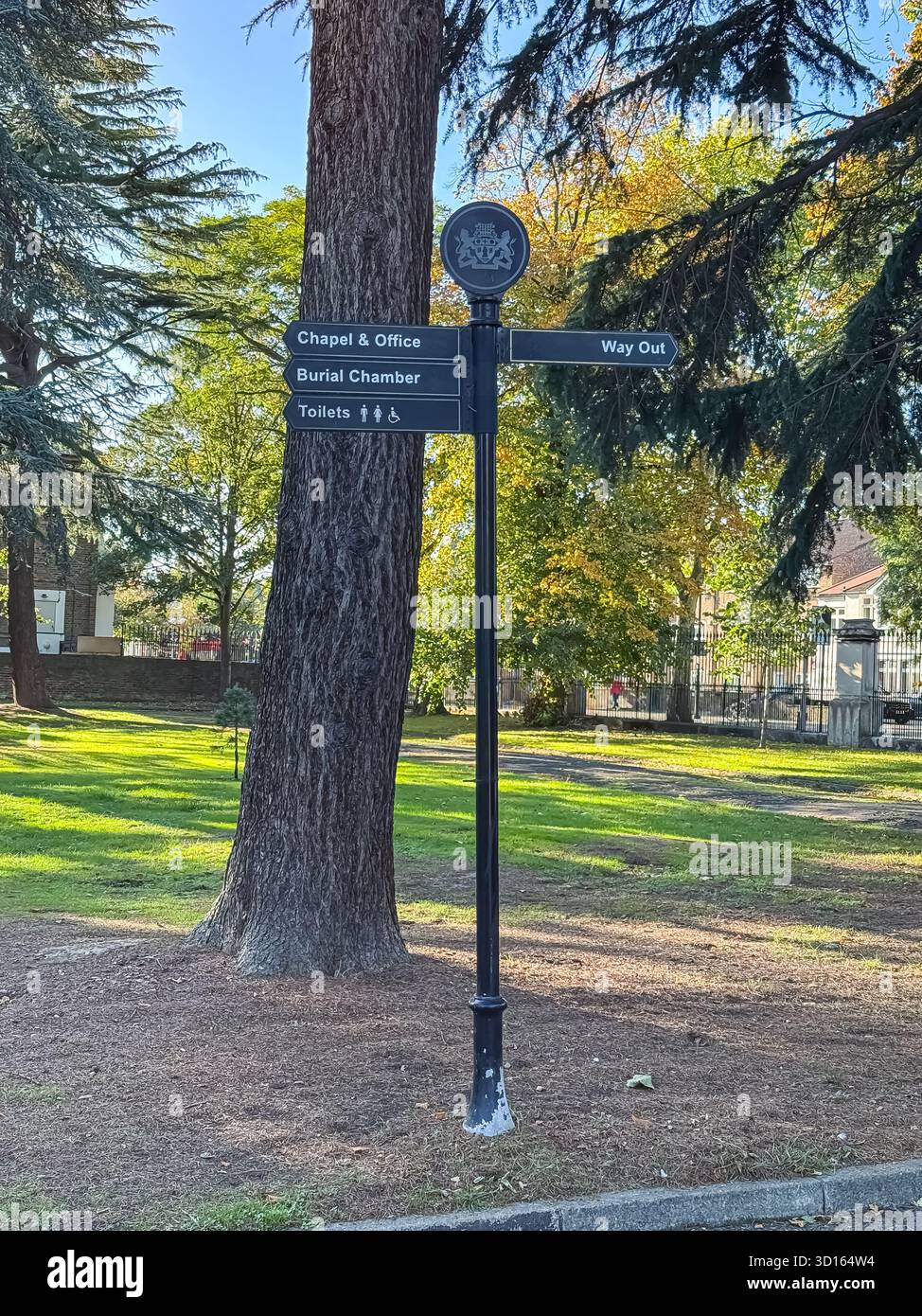 Hanwell Cemetery, Ealing, London - Smartphone Captured Stock Image
