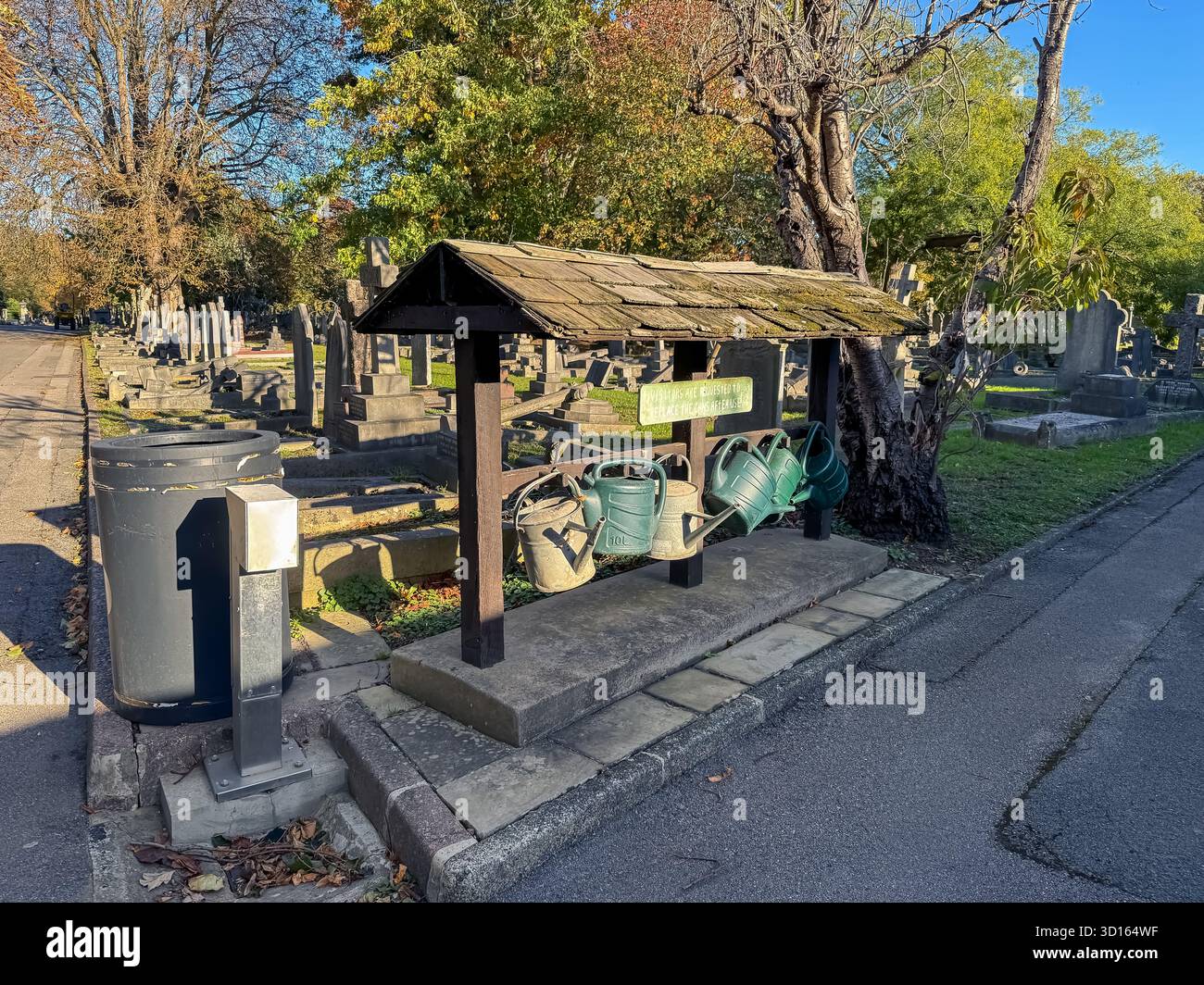 Hanwell Cemetery, Ealing, London - Smartphone Captured Stock Image
