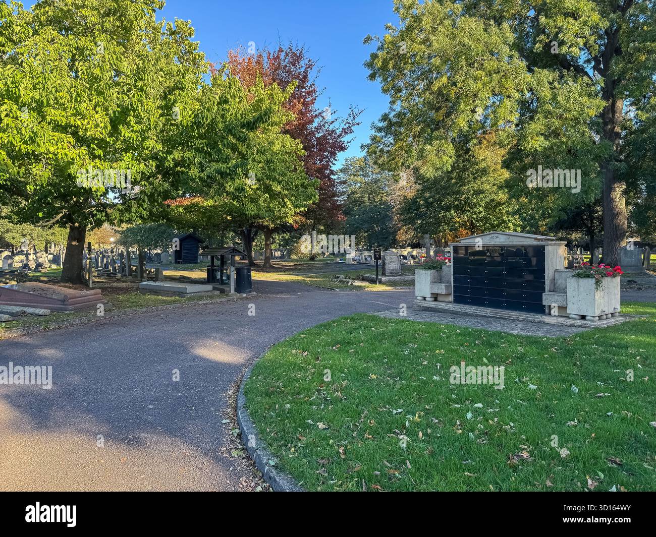 Hanwell Cemetery, Ealing, London - Smartphone Captured Stock Image