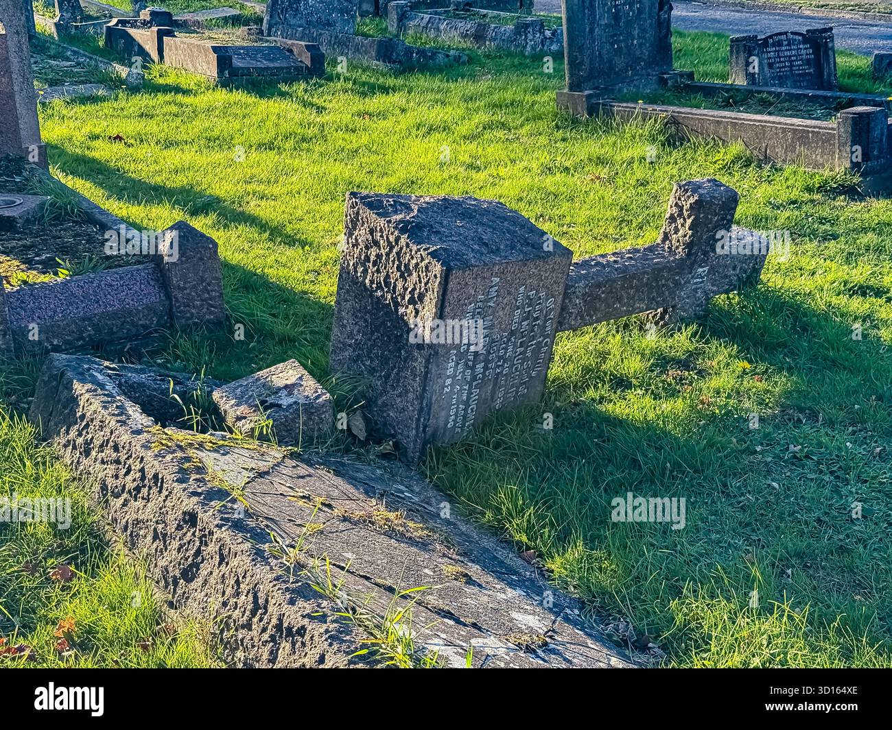 Hanwell Cemetery, Ealing, London - Smartphone Captured Stock Image