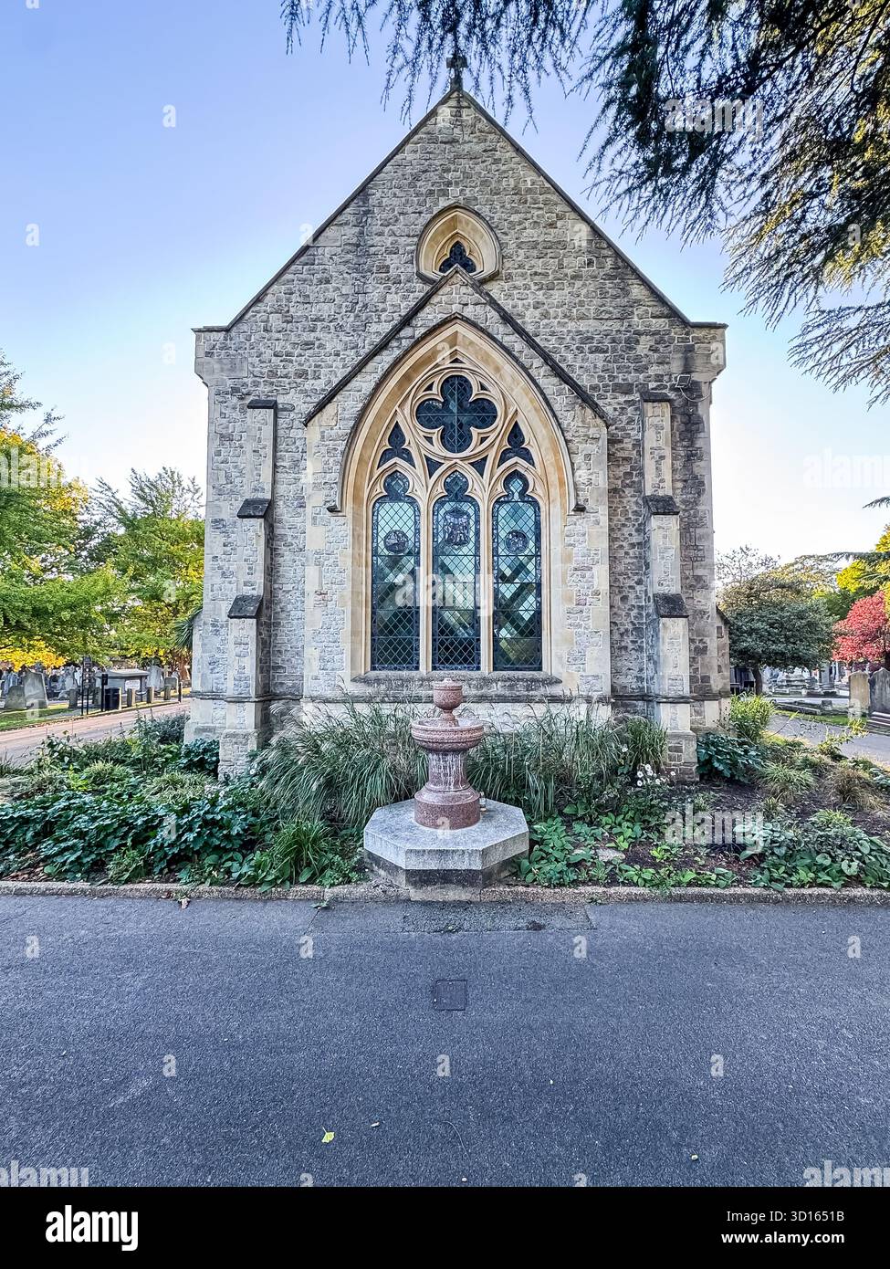 Hanwell Cemetery, Ealing, London - Smartphone Captured Stock Image