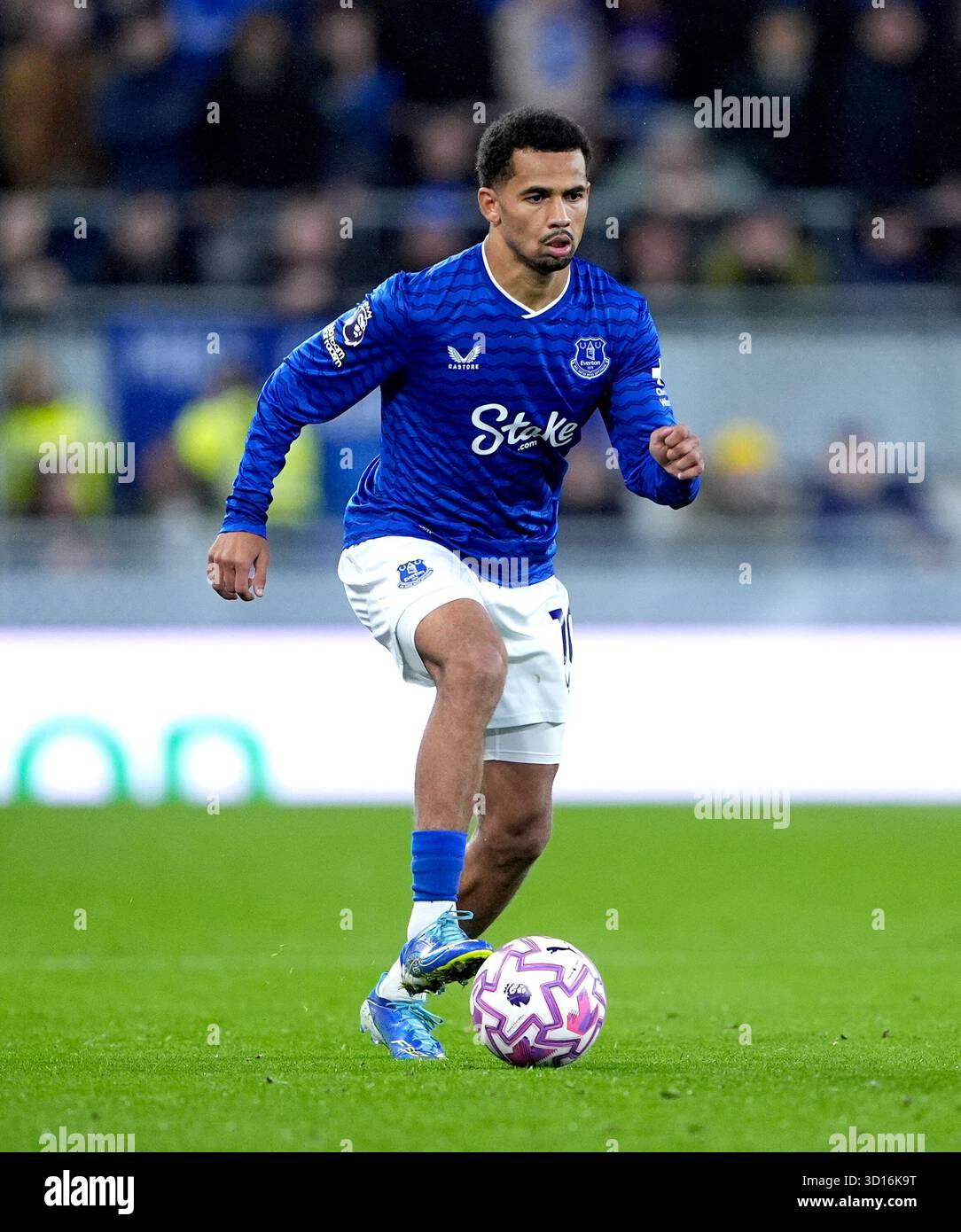 Everton s Iliman Ndiaye During The Premier League Match At Hill Everton s Iliman Ndiaye During The Premier League Match At Hill