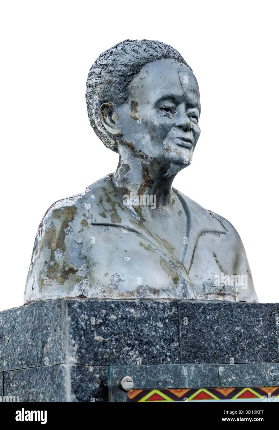 Statue of Theodolina Gomes, Cananeia, Brazil Stock Photo