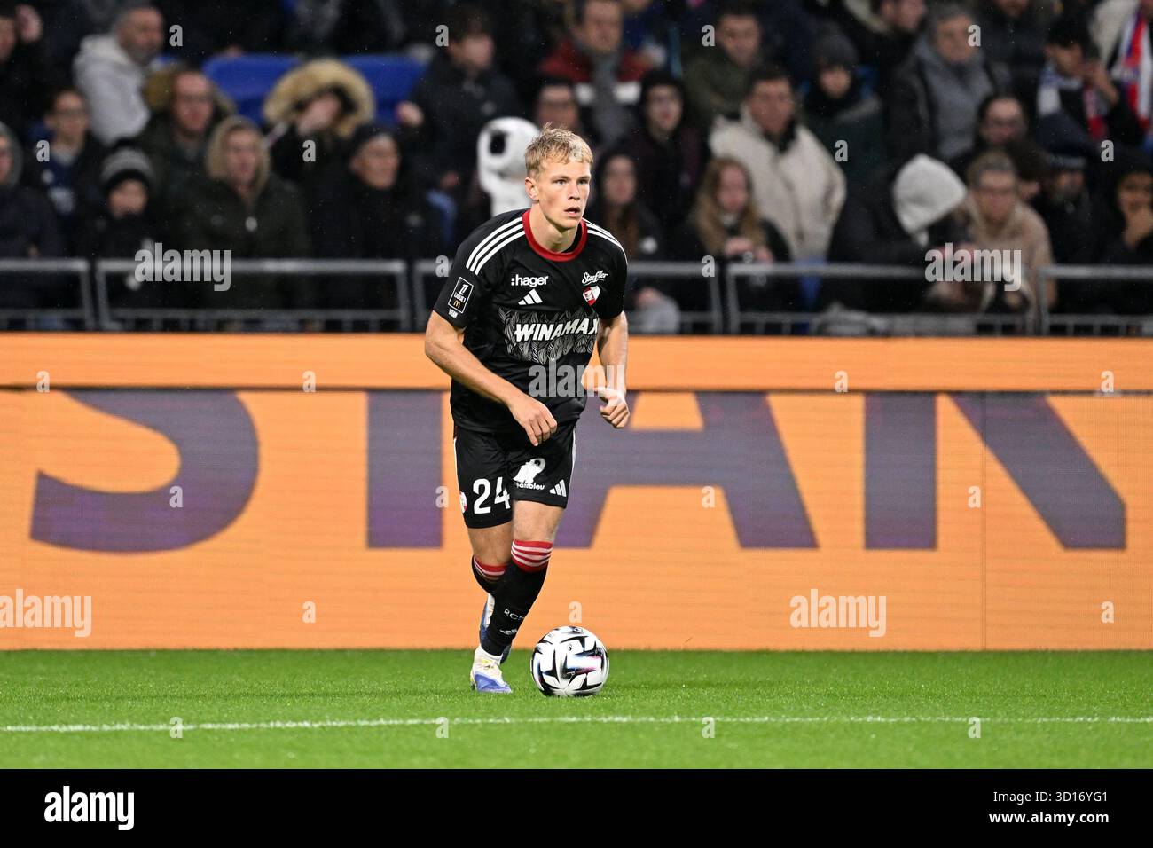 24 Lucas HOGSBERG (rcsa) during the Ligue 1 McDonald's match between ...