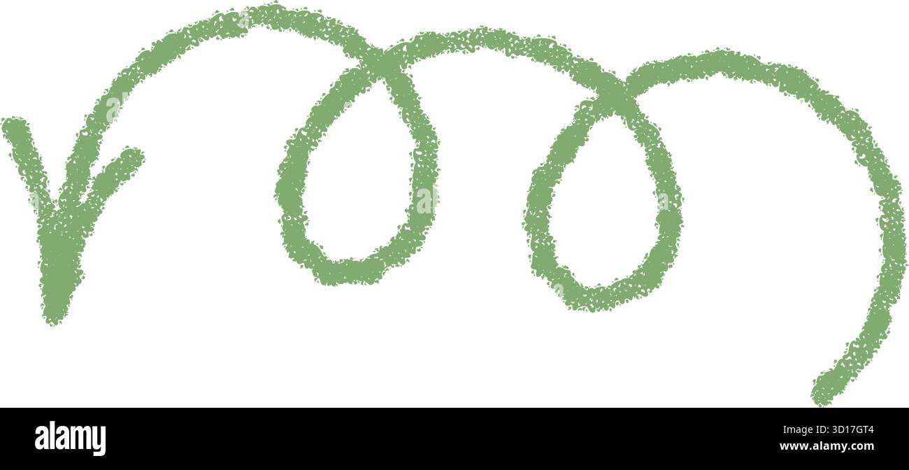 Hand Drawn Wavy Green Crayon Arrow Icon Stock Vector Image & Art - Alamy