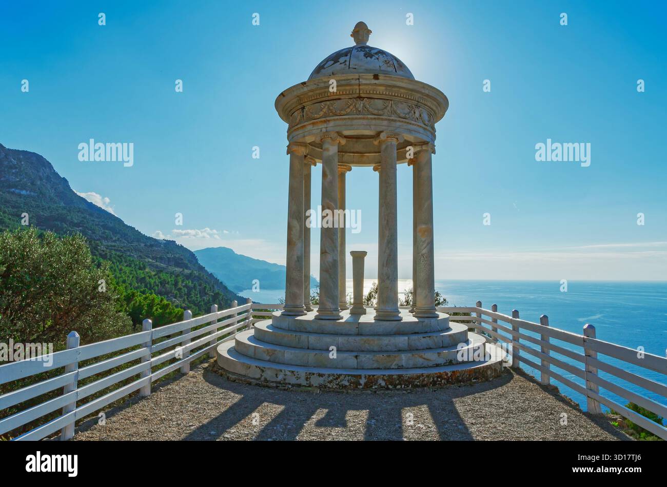 Gazebo at Son Marroig Mansion, Mallorca, Balearic Islands, Spain Stock Photo