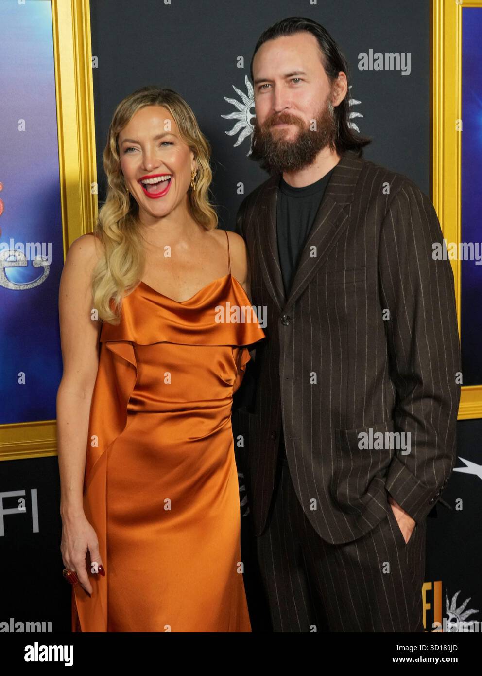 Kate Hudson, left, and Danny Fujikawa arrive at the AFI Fest premiere ...