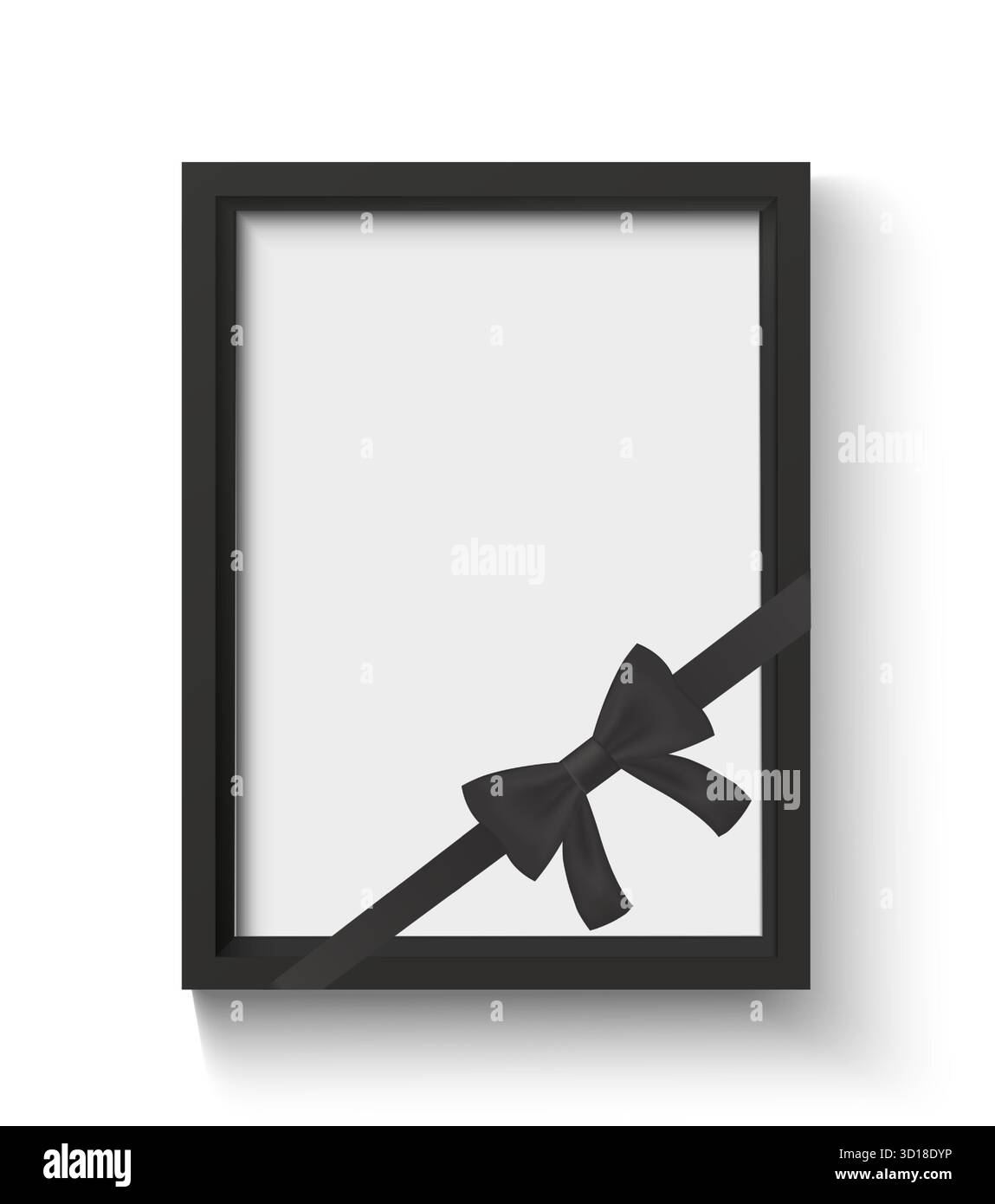 Mourning photo frame mockup Stock Vector Images - Alamy