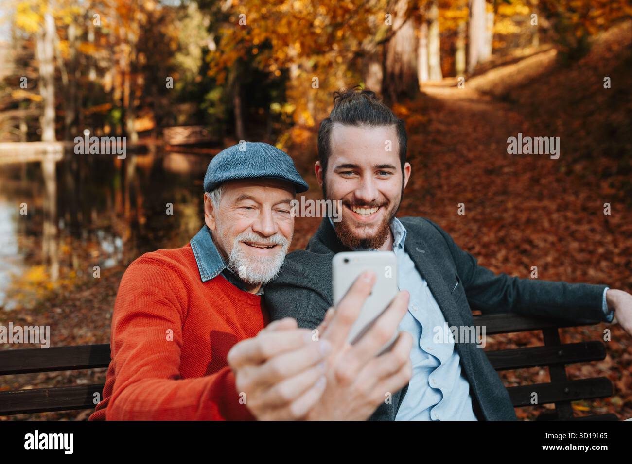 Selfie man mustache sitting on hi-res stock photography and images - Alamy