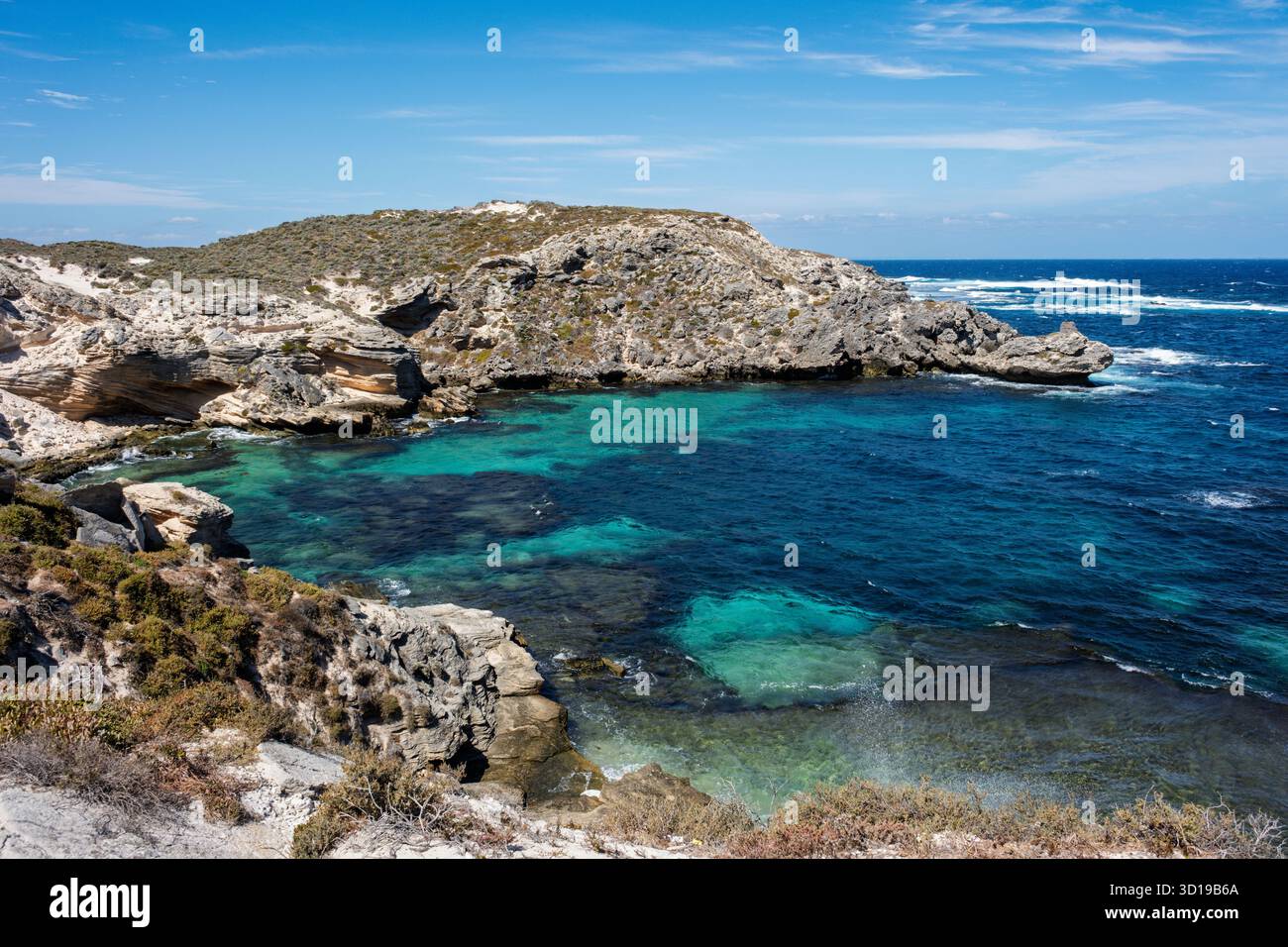 Cape Vlamingh, Rottnest Island, near Fremantle, Perth, Western Australia Stock Photo