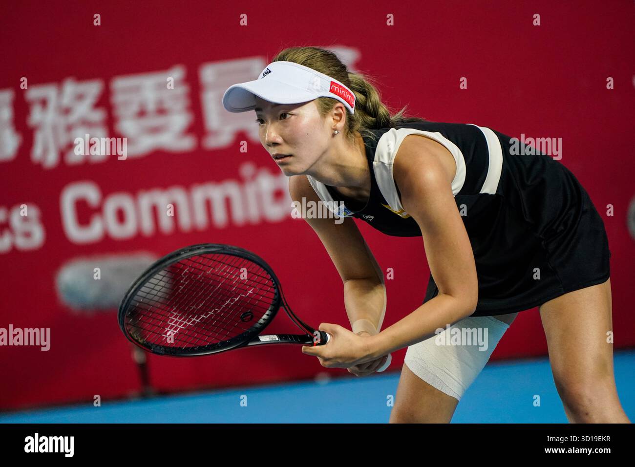 Japanese tennis player Momoko Kobori during a match at the Hong Kong Tennis Open on October 27, 2025 in Hong Kong (Photo by Vernon Yuen/Nexpher Images) Stock Photo
