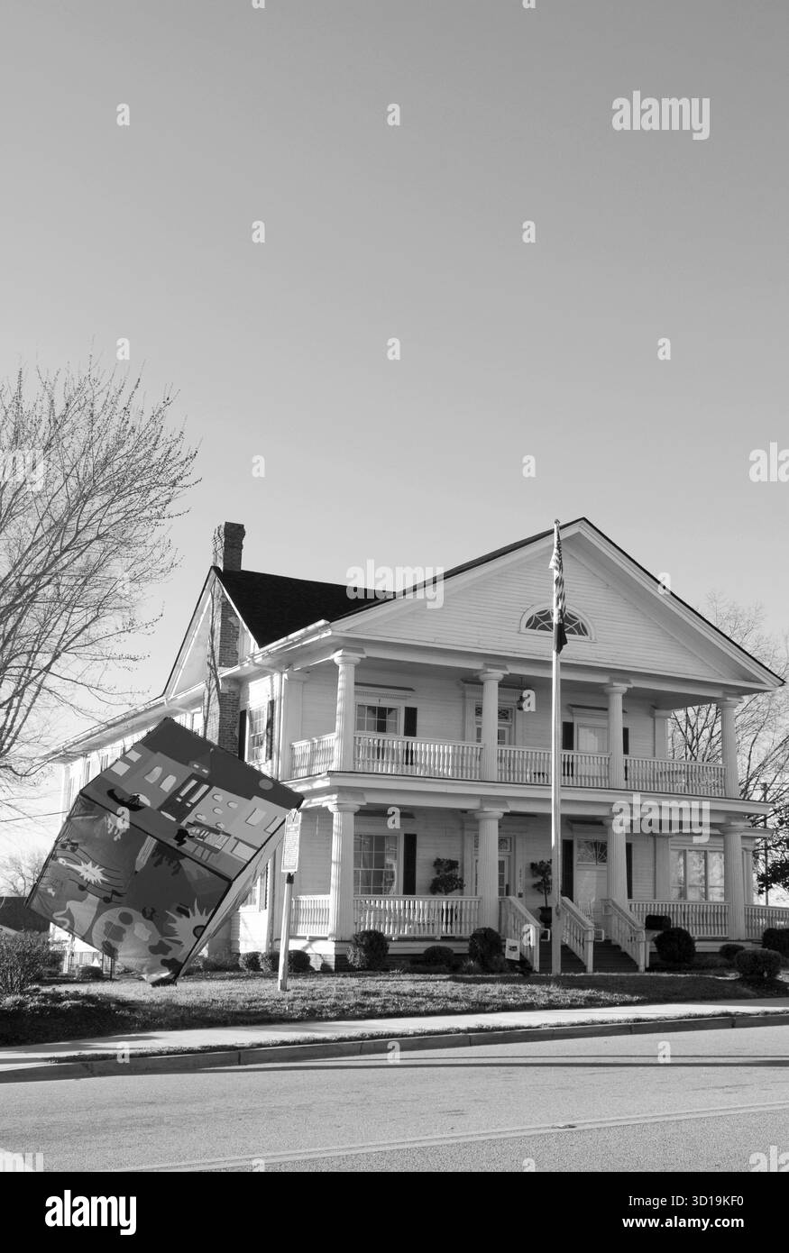 Leroy Springs House, now Lancaster City Hall, in Lancaster, South Carolina, USA. Stock Photo
