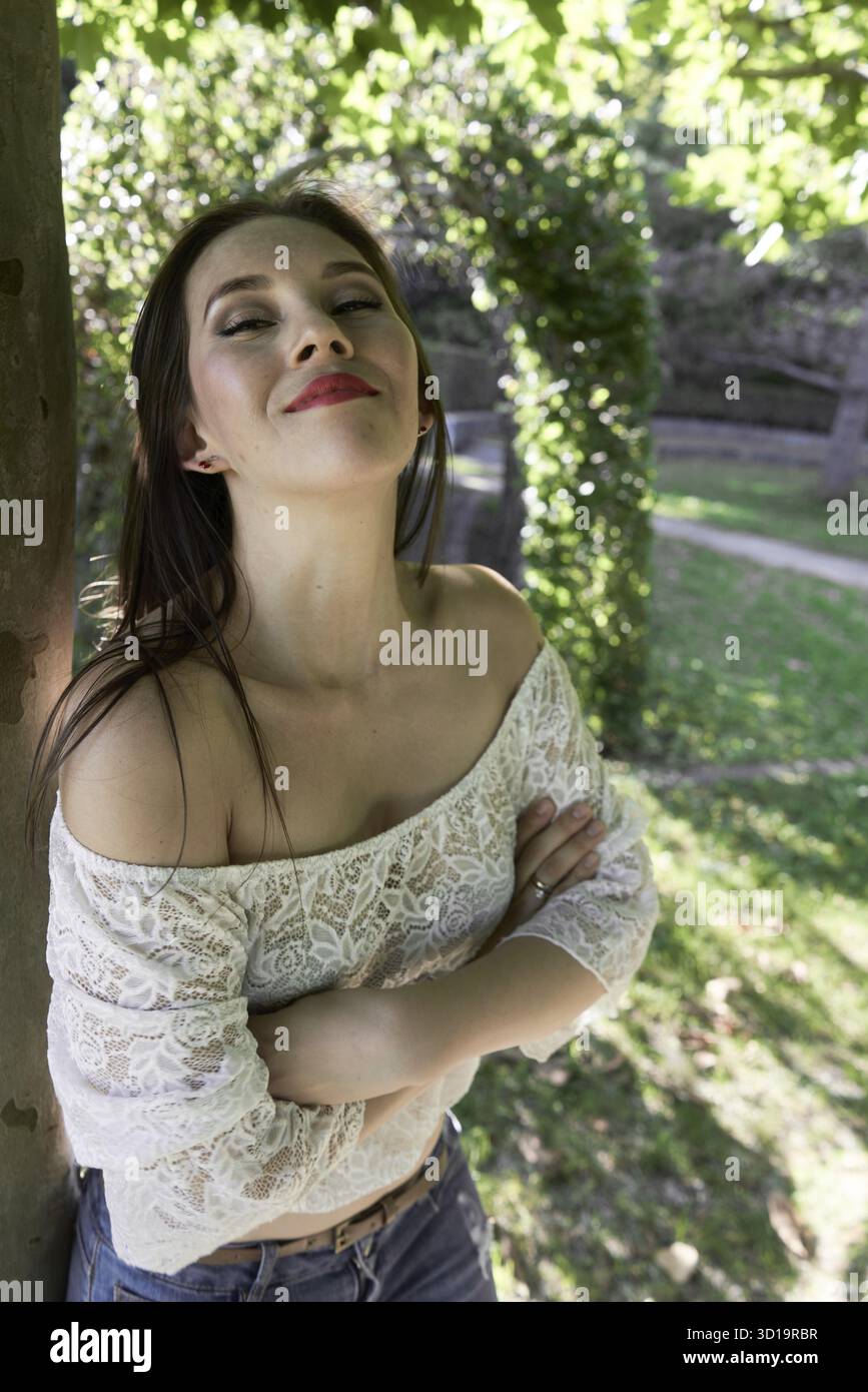 Stock Image Modesty Female modesty hi-res stock photography and images - Alamy