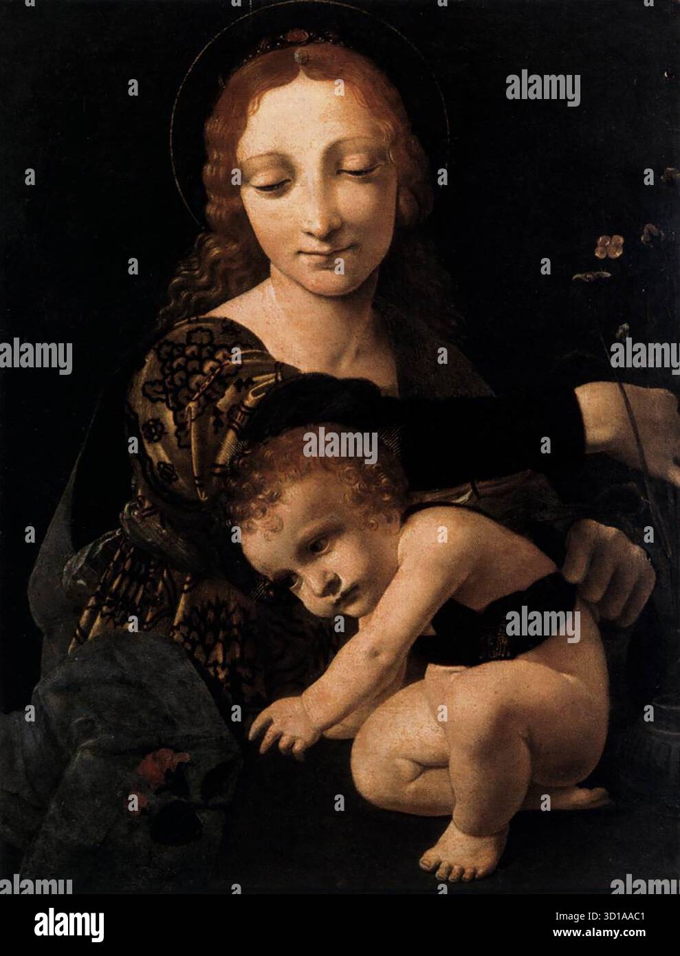 BOLTRAFFIO, Giovanni Antonio (b. ca. 1467, Milano, d. 1516, Milano) Virgin  and Child with a Flower Vase 1485-90 Panel, 46 x 36 cm Museo Poldi Pezzoli,  Milan Boltraffio was one of the