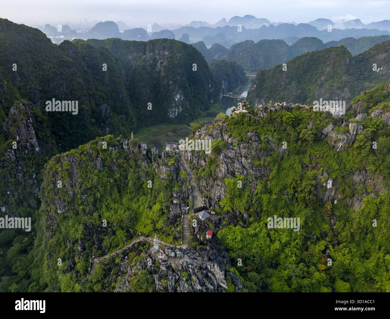 Aerial view jagged karst hi-res stock photography and images - Alamy