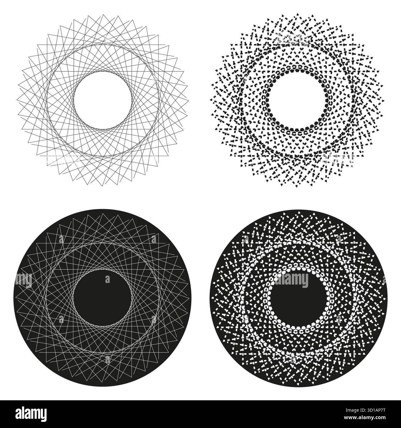 Radial circle patterns intricate hi-res stock photography and images ...