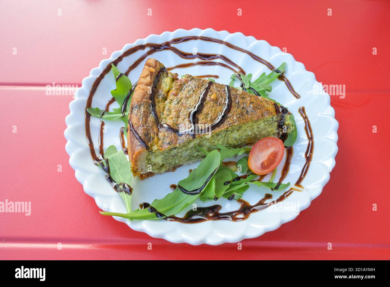 Quiche, finnisches Gericht, Helsinki, Finnland Stock Photo