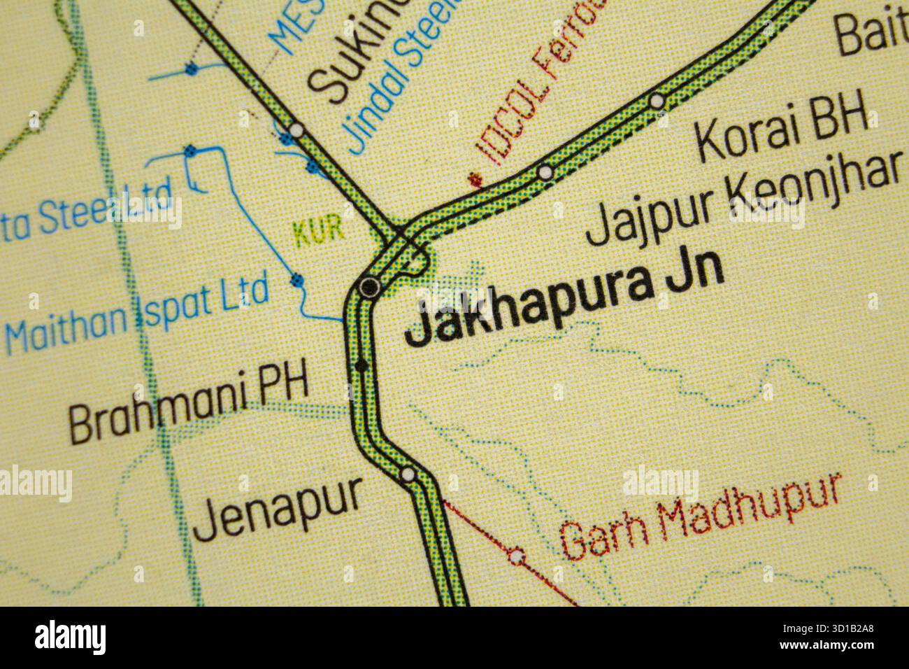 Indian railway map hi-res stock photography and images - Alamy