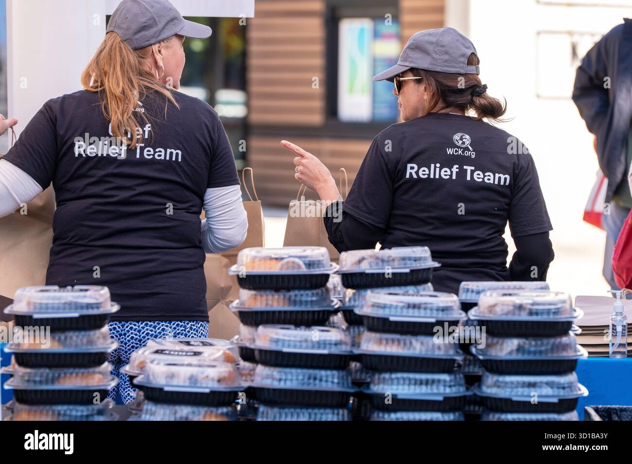 Workers with chef Jose Andres' World Central Kitchen distribute more ...
