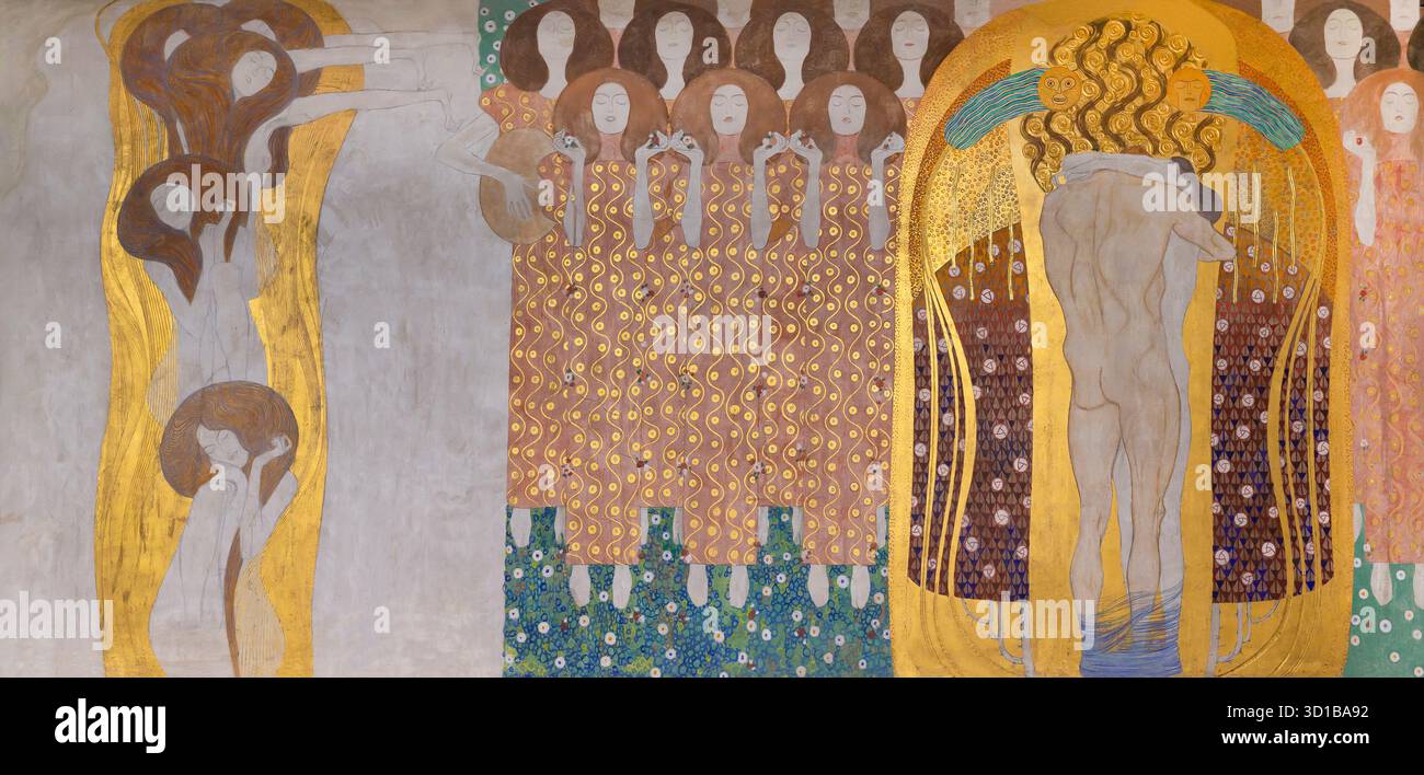 Beethoven frieze vienna hi-res stock photography and images - Alamy