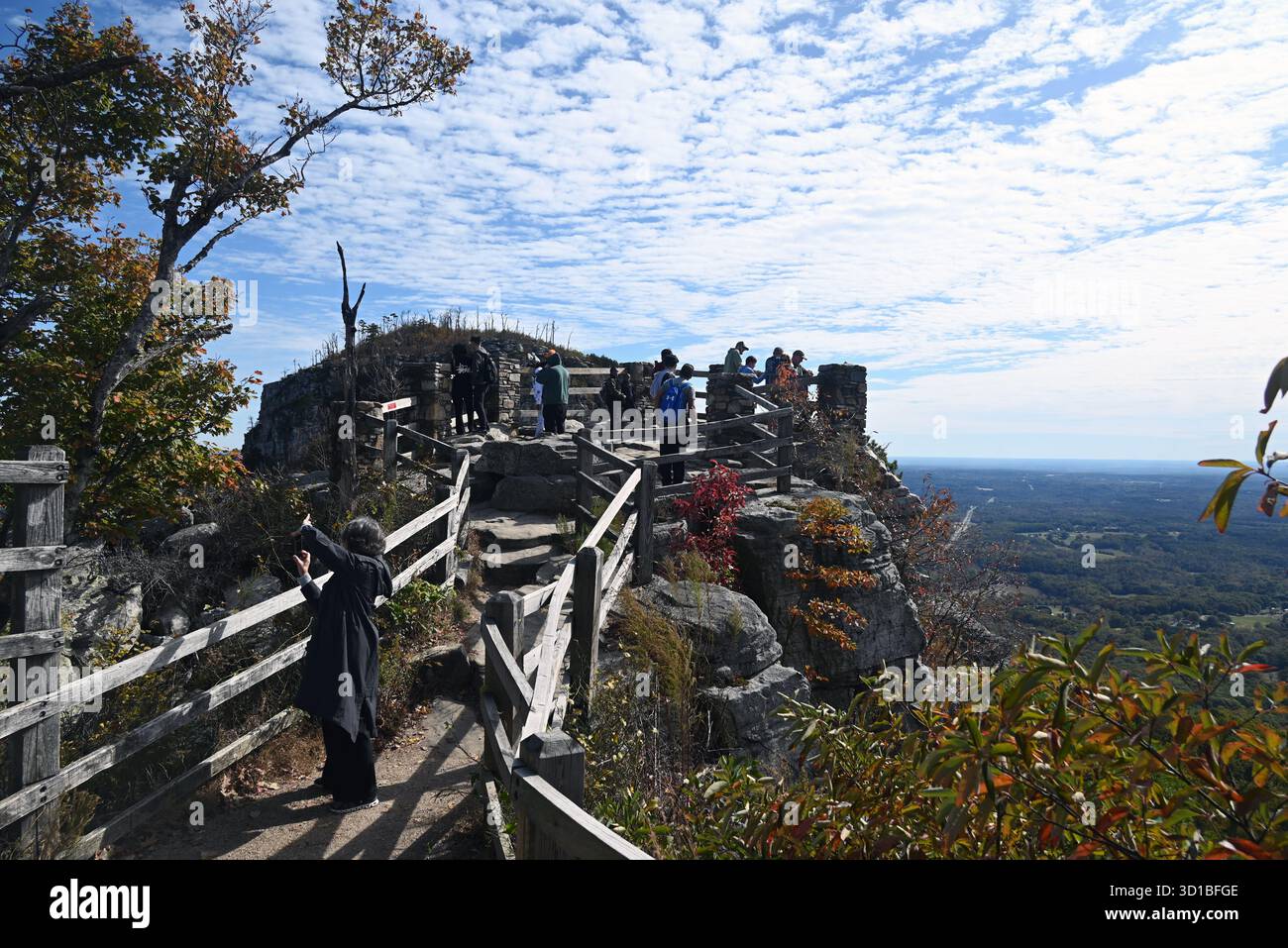 The pinnacle overlook at Pilot Mountain State Park in North