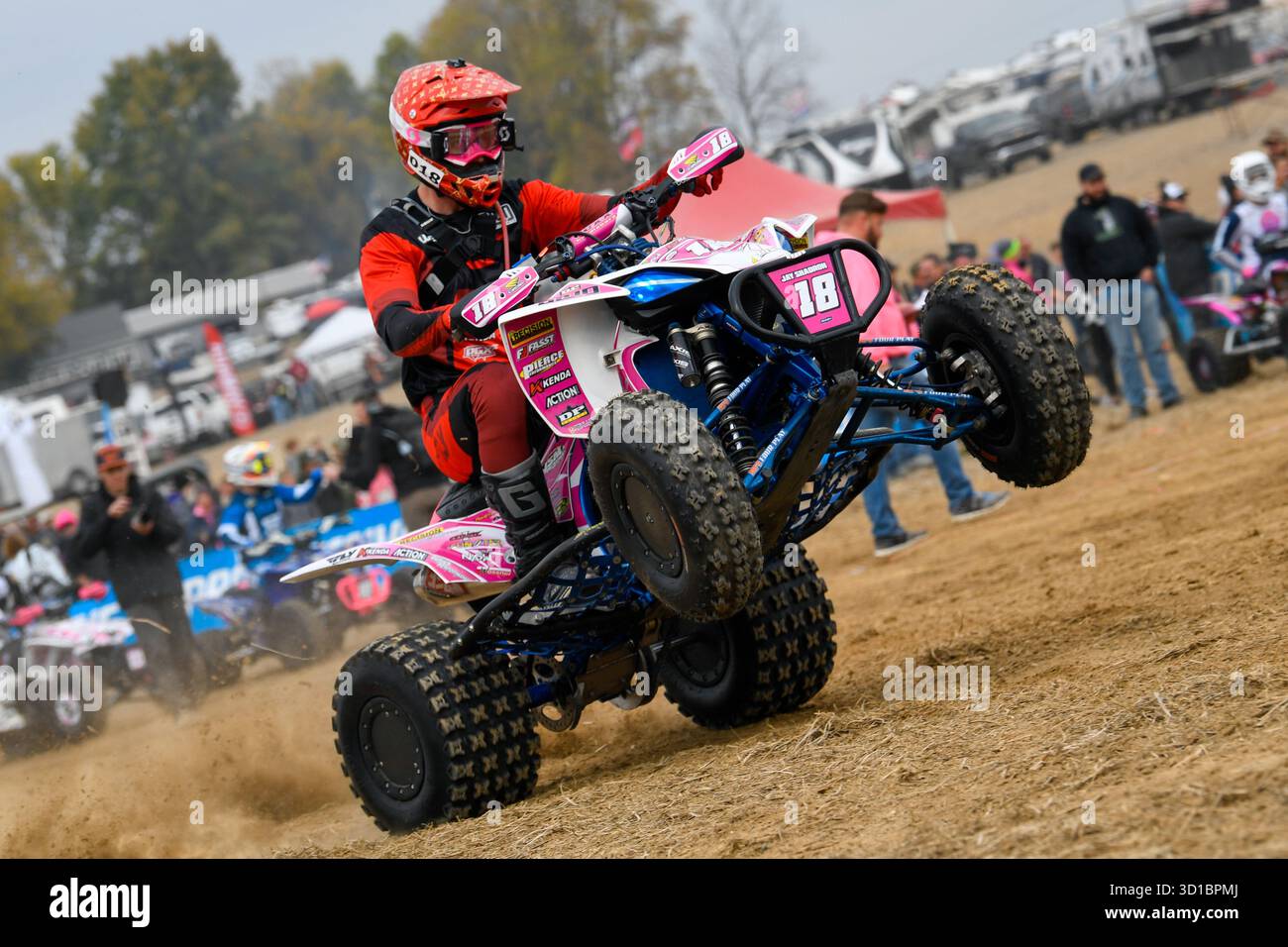 CRAWFORDSVILLE, IN - OCTOBER 25: Jay Shadron (18) Yamaha YFZ450R XC1 ...